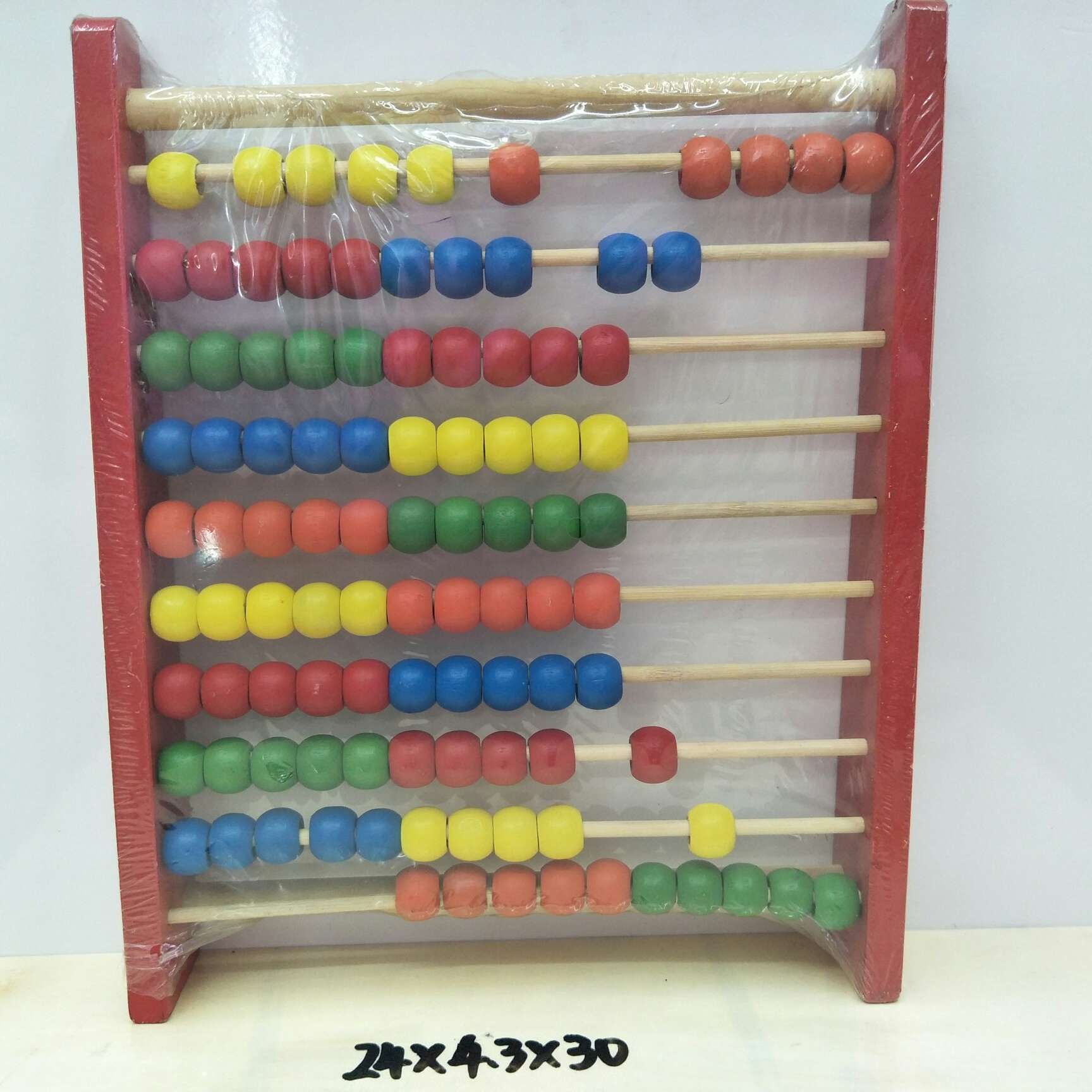 红色十档计算架