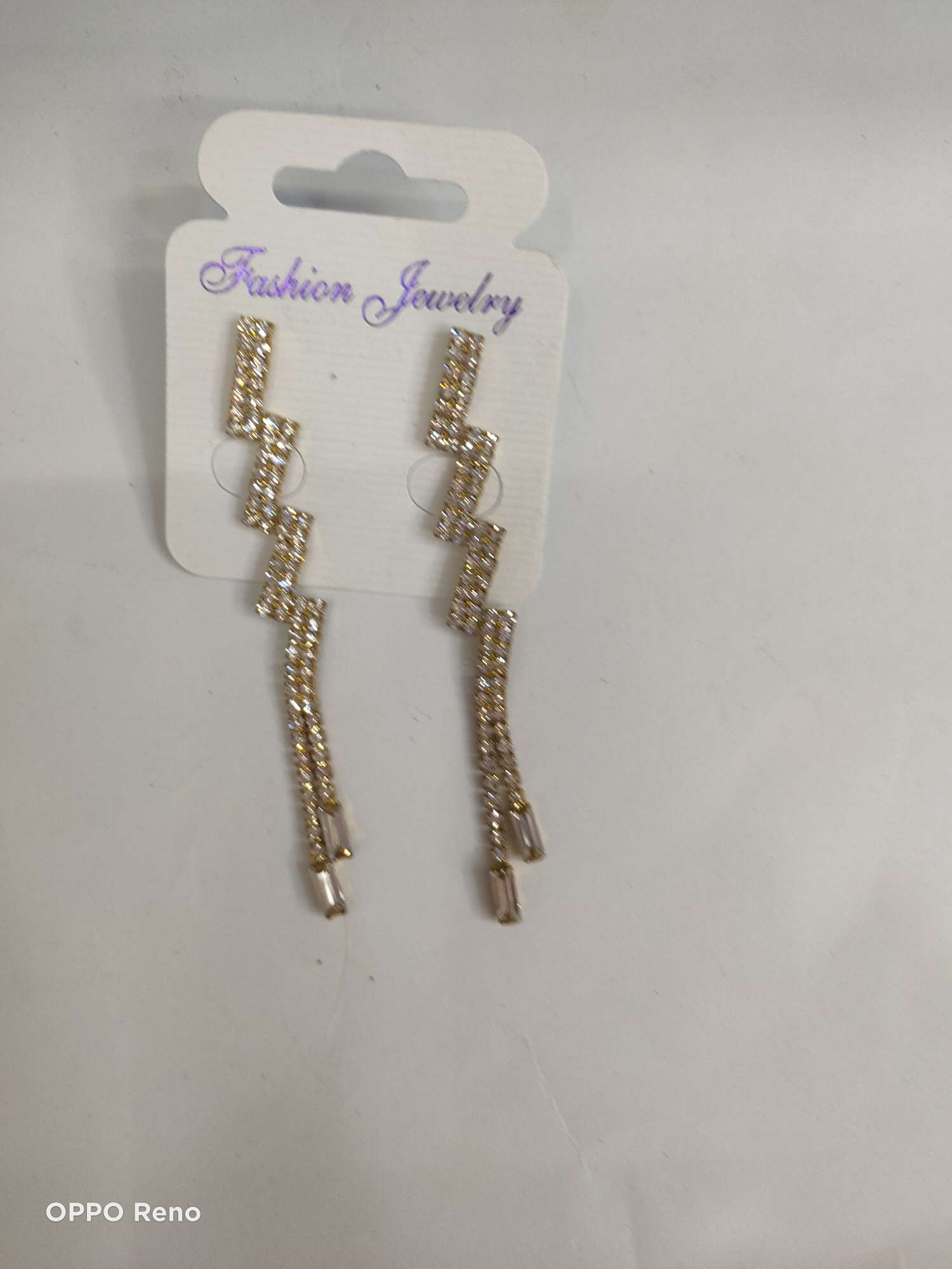 Korean style rectangular earrings