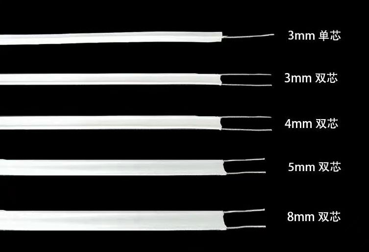 Exquisite simple accessories series aluminum double core nose bridge strip full figure