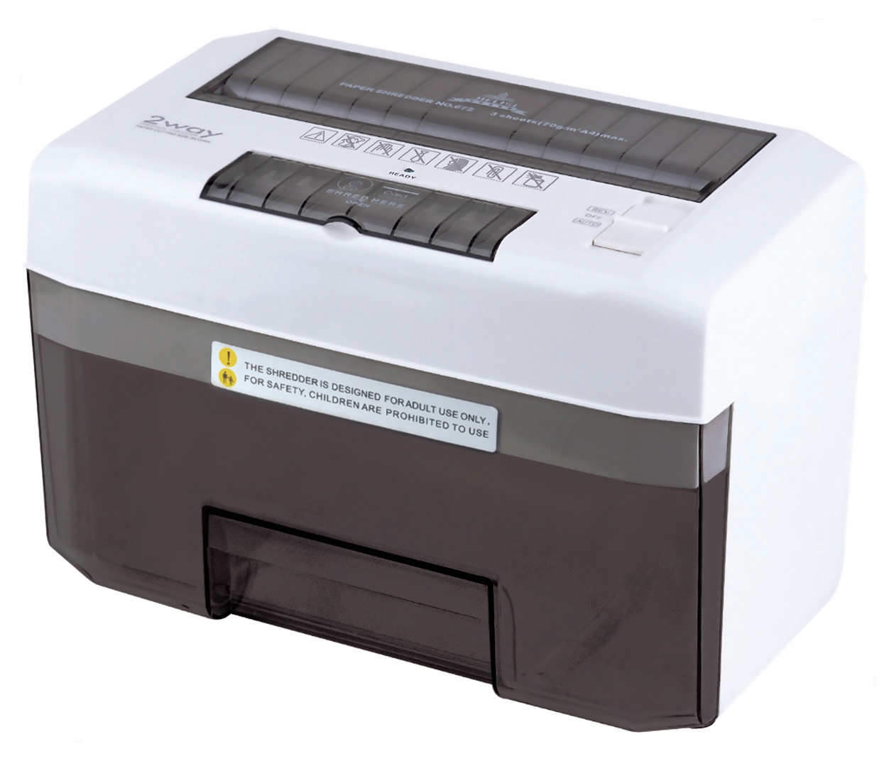 Jelis Shredder 672 A4 section electric Mini Shredder Household electric shredder office small electric desktop shredder cd-ROM credit card shredder