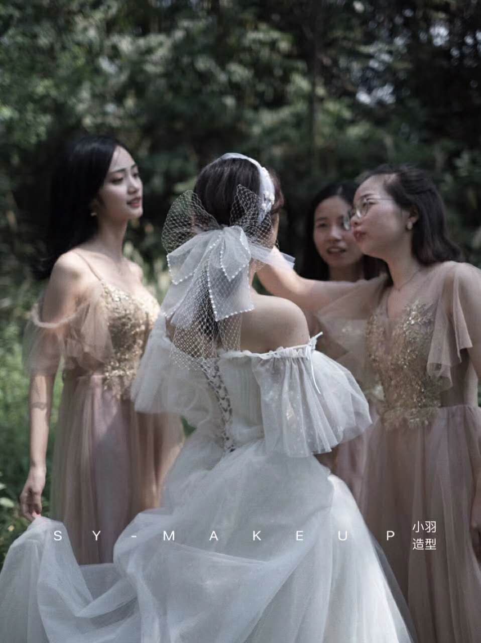 Wedding veils, hair knots, bride veils, bridesmaids, flower girls, net veils, forest-style hair knots, other wedding supplies, only love