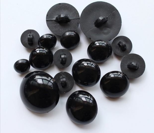 27700 Mushroom buttons round dress accessories DIY plastic hairless women's shirt buttons toy animal eye buttons