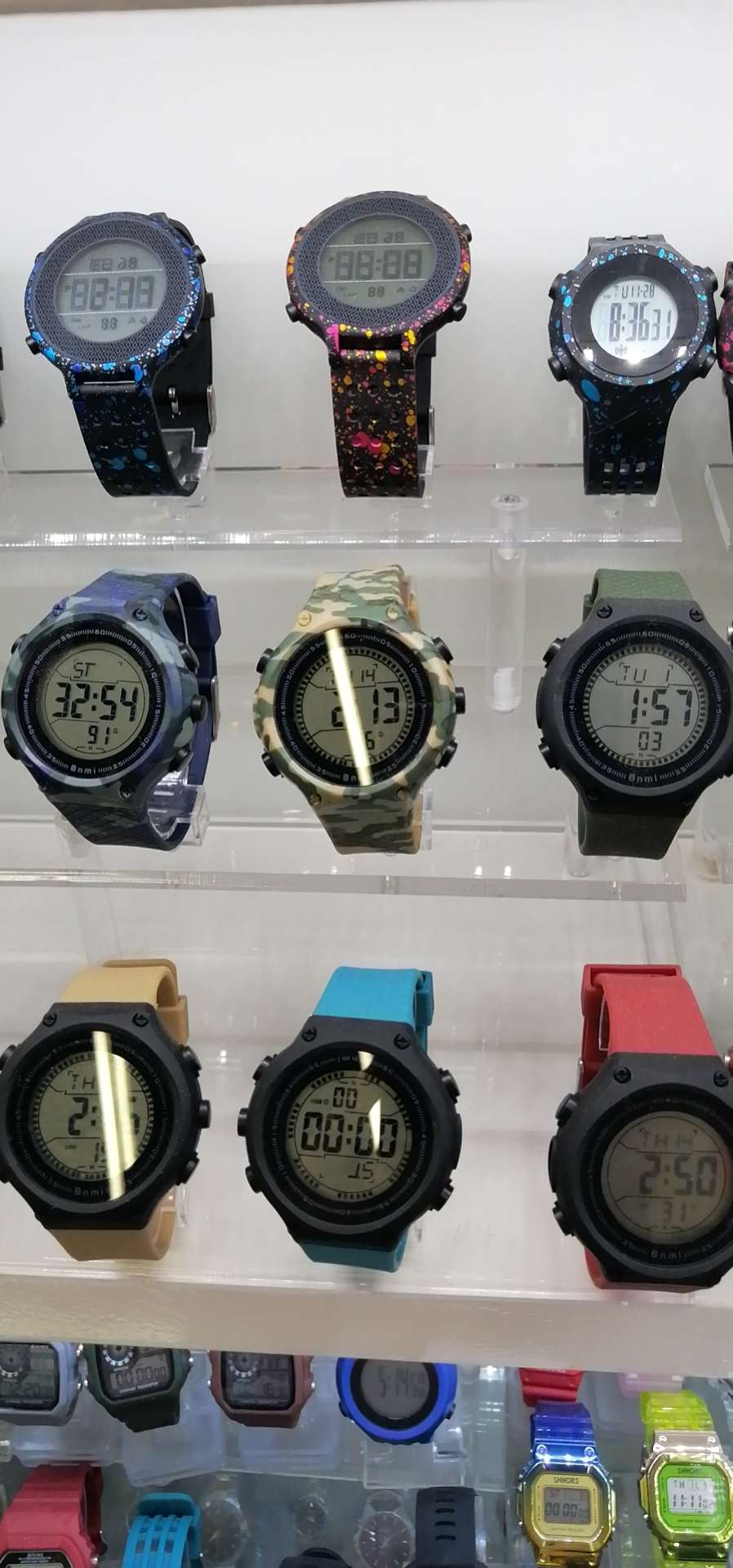 Retro fashion, glass resin, water-resistant men's and women's watches Item Picture