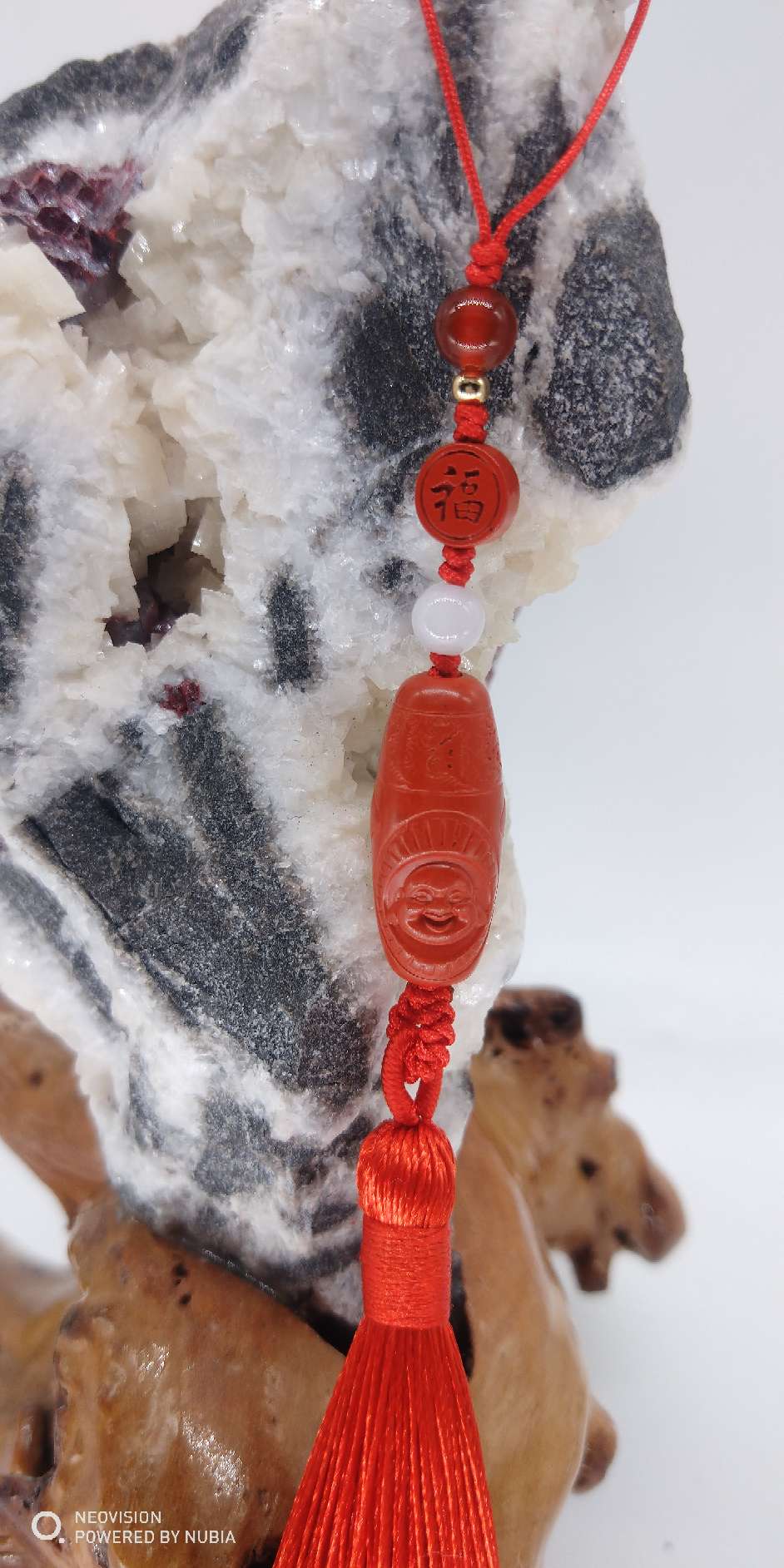 High Content Cinnabar Multi-Purpose Pendant Car Key Mobile Phone Chain Cheongsam Cheongsam Hanfu Pressure Flanges Tassel Fringe Pendant Retro Chinese Style Chinese Style Brooch Pendant Specification drawing