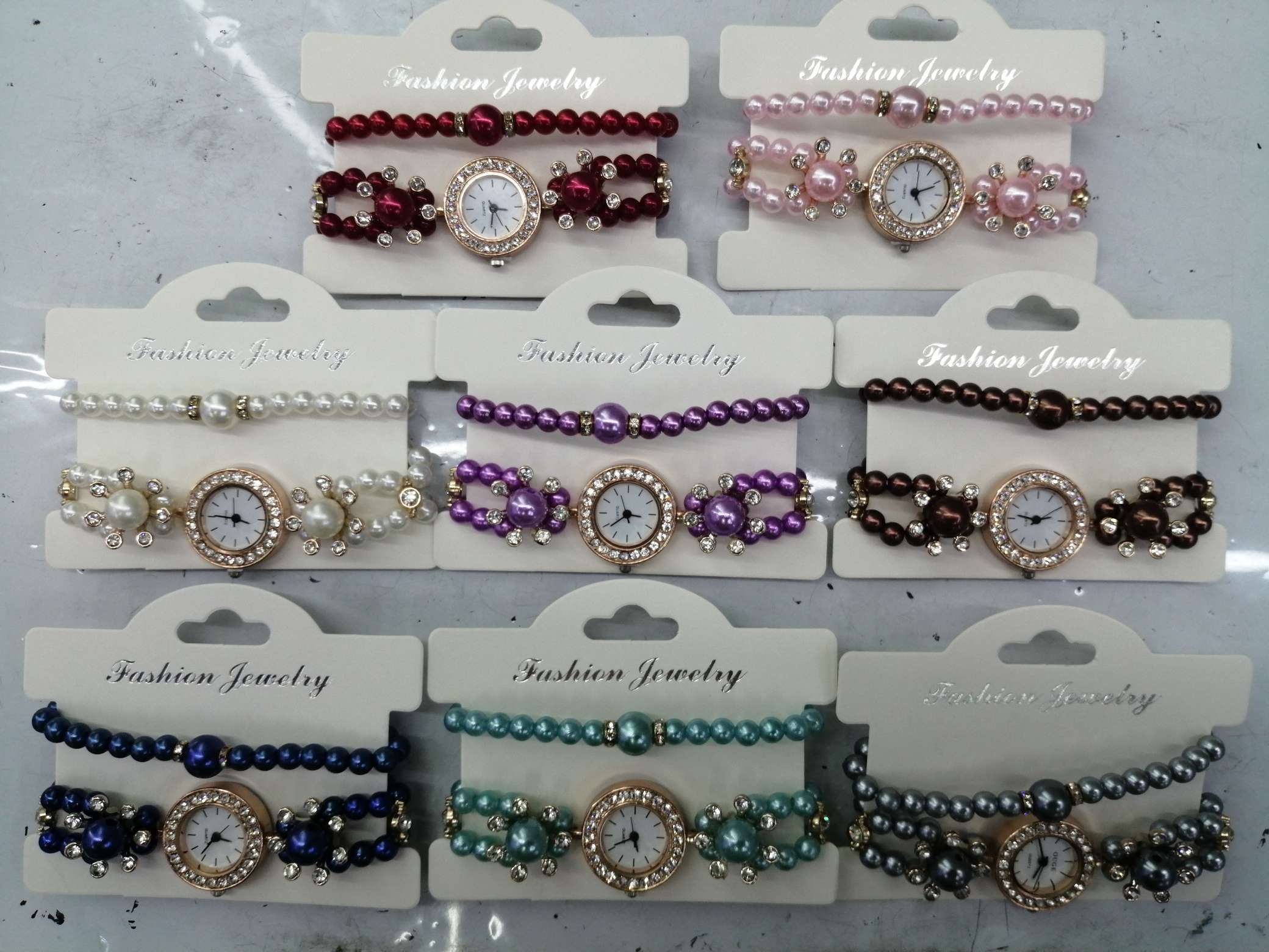 Double set of chain flowers, a watch beloved by young girls, purely handmade, unique and one-of-a-kind