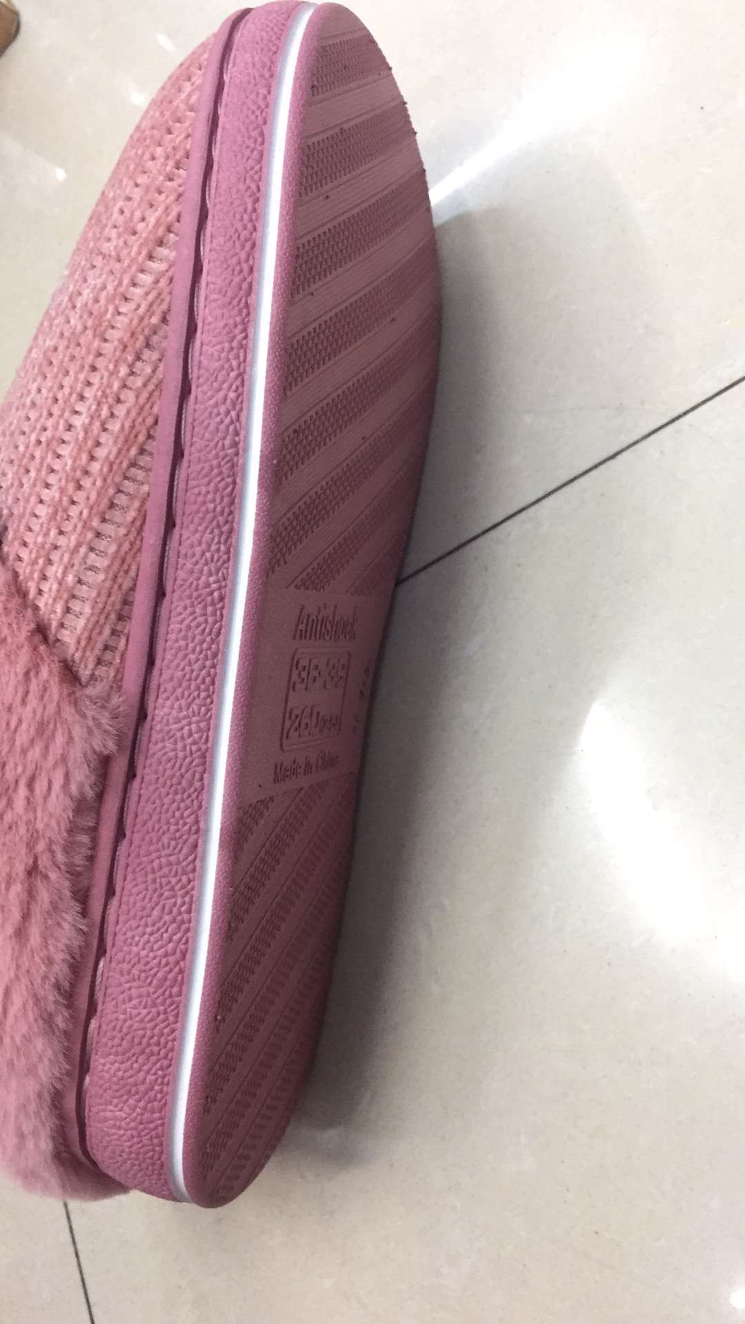 New best-selling cotton slippers for women, winter home use, indoor couples, anti-slip wool Specification image