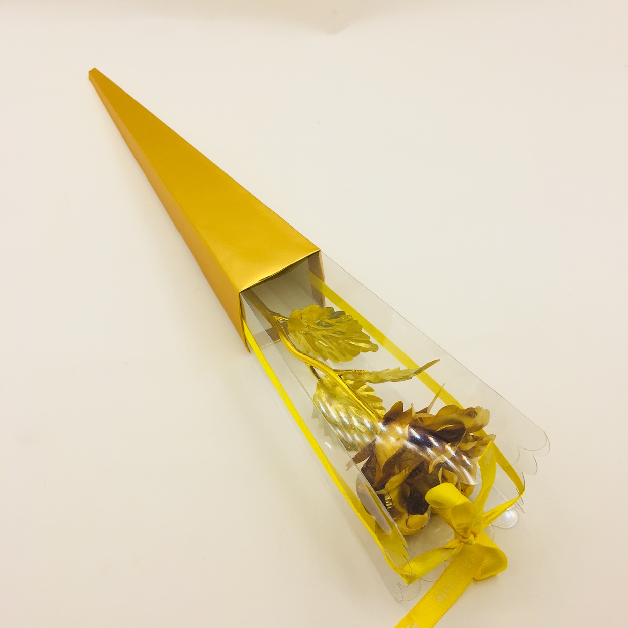 24K金箔玫瑰花金色火炬盒单支产品图