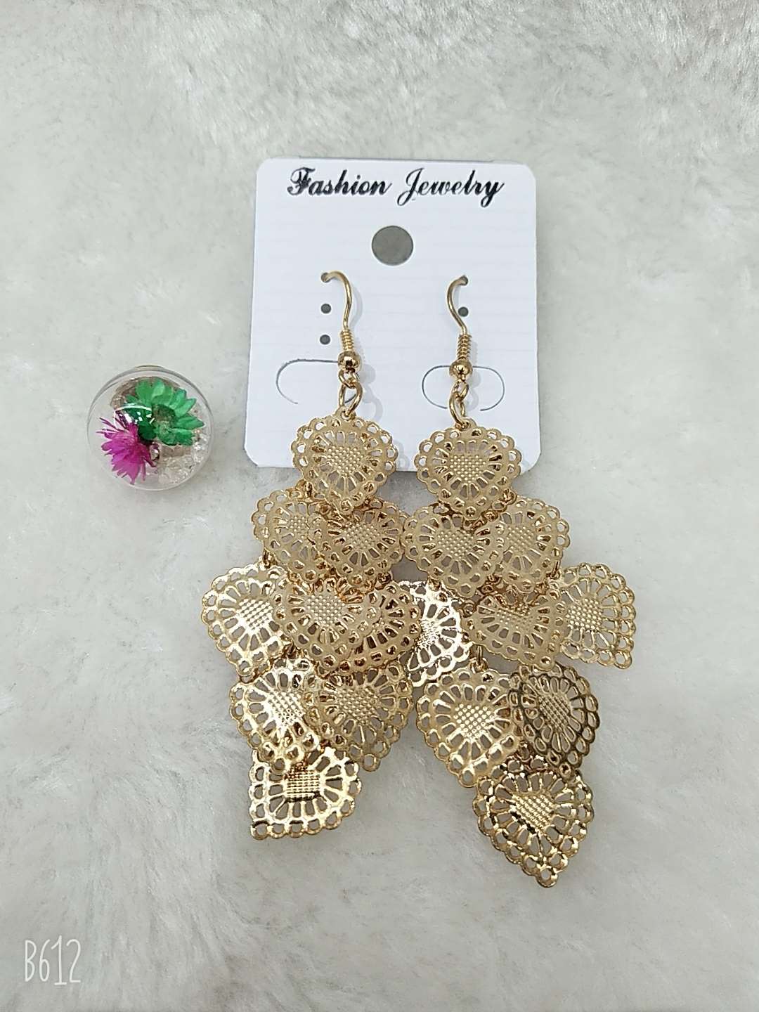Exaggerated elegant tassel earrings female Korean web celebrity temperament long face thin earrings thumbnail