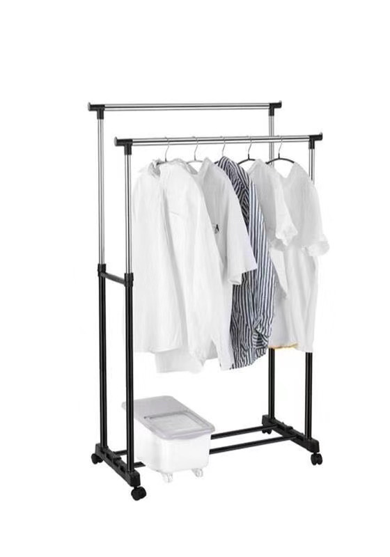 新款网红不锈钢双杠衣架产品图