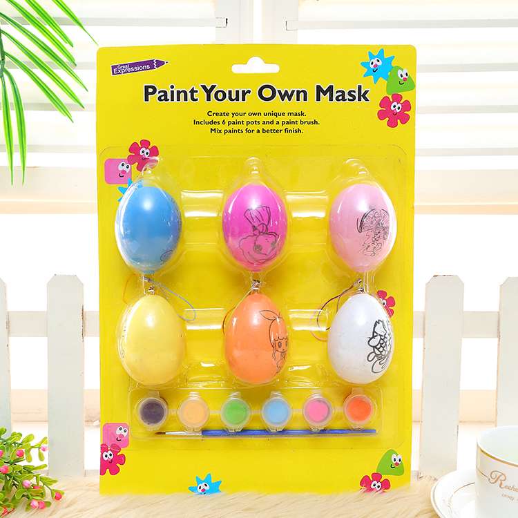 Six-in-one Children's Painted Egg Drawing Card Puzzle toy Specification image