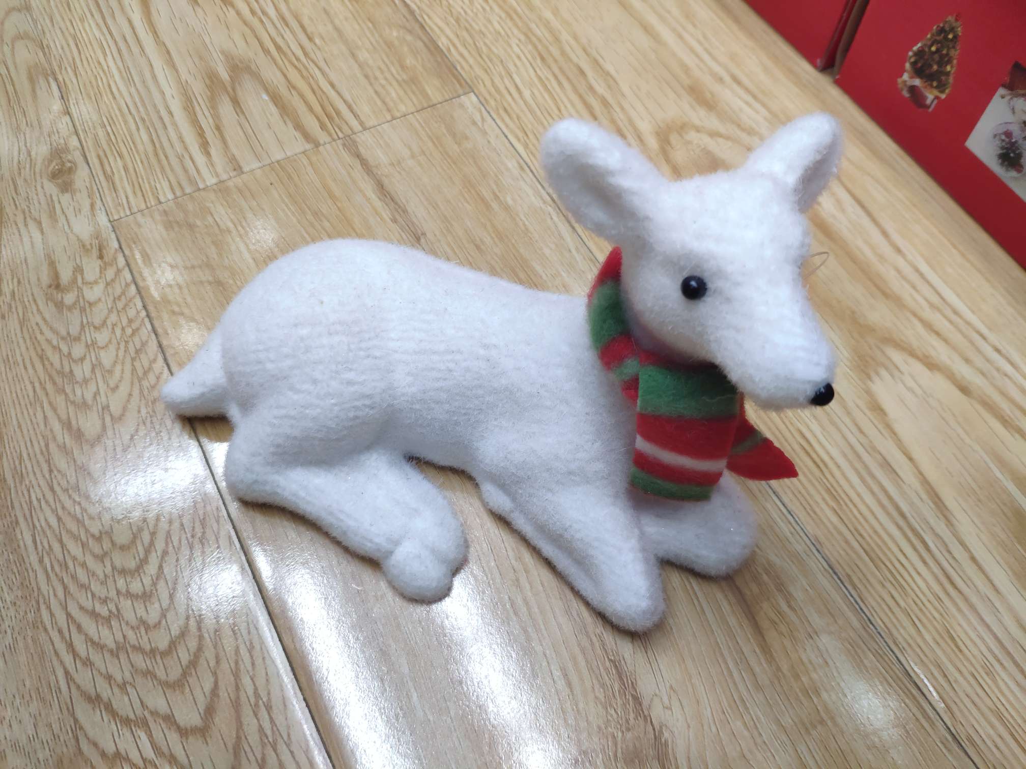 Christmas white deer decorations thumbnail