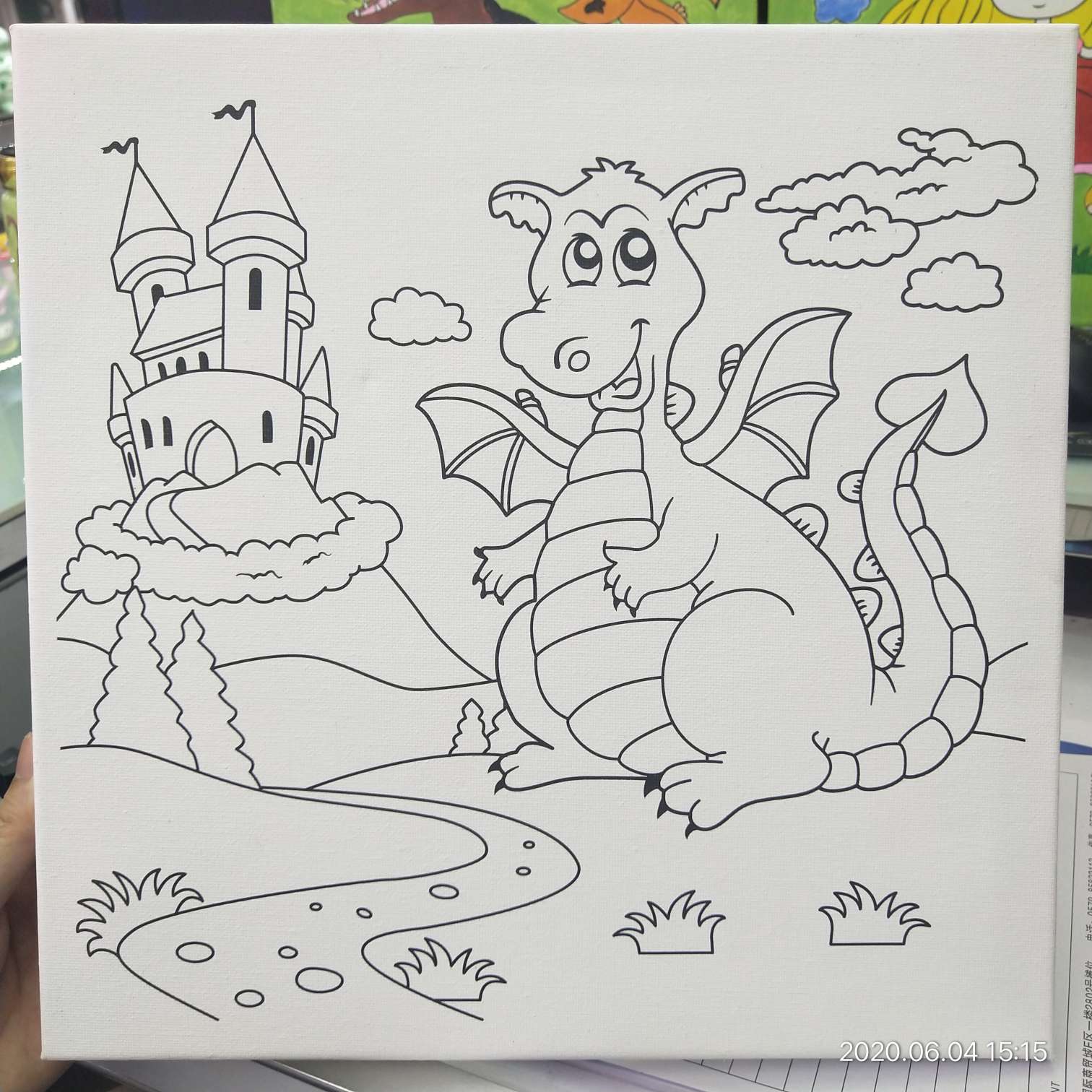 30×30趣味涂鸦画儿童手工制作玩具彩绘细节图