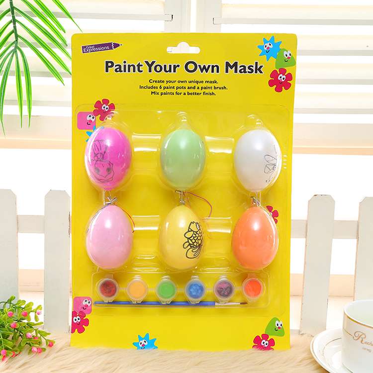 Six-in-one Children's Painted Egg Drawing Card Puzzle toy