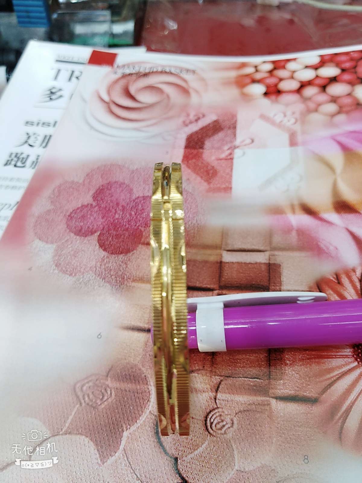 全铜真空保色，6x58卡扣新潮车花款产品图