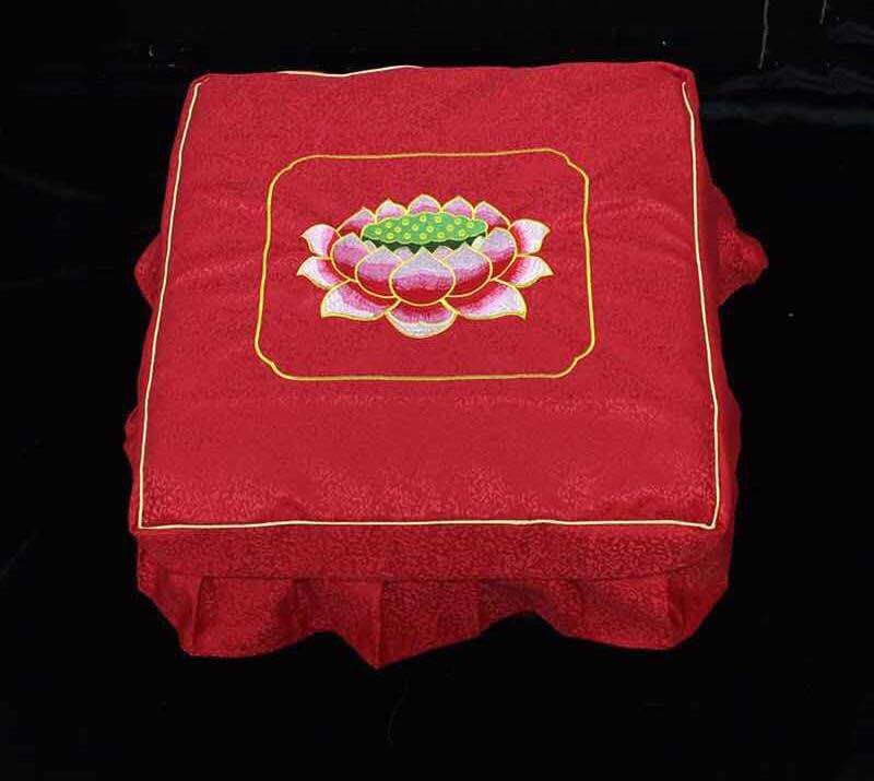 Lotus worship stool cover, worship cushion cover, kneeling cushion cover, temple worship Buddha stool cover, household worship and kneeling stool cushion cover details Picture