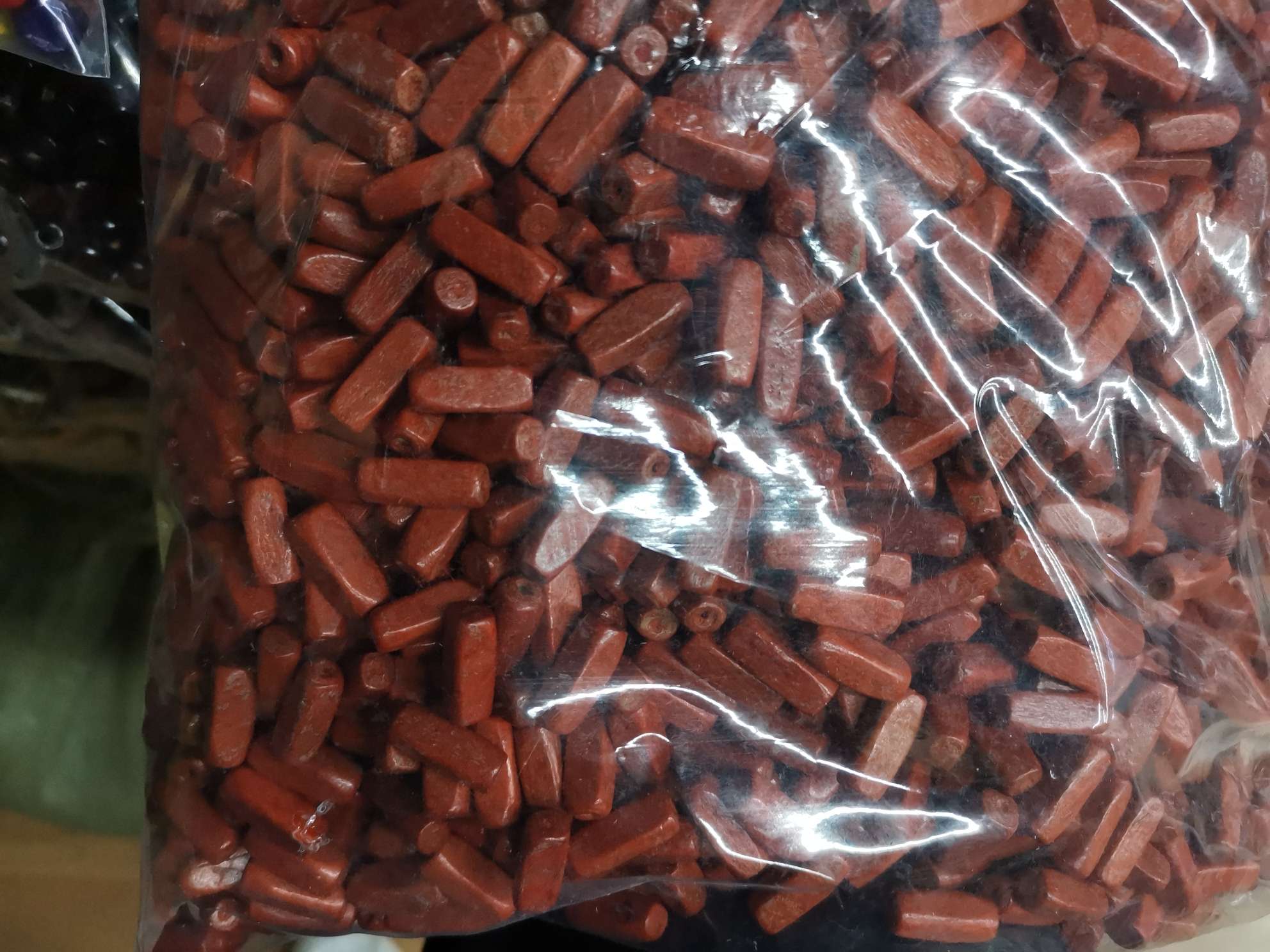 15×7长方珠老金木珠饰配商行03
