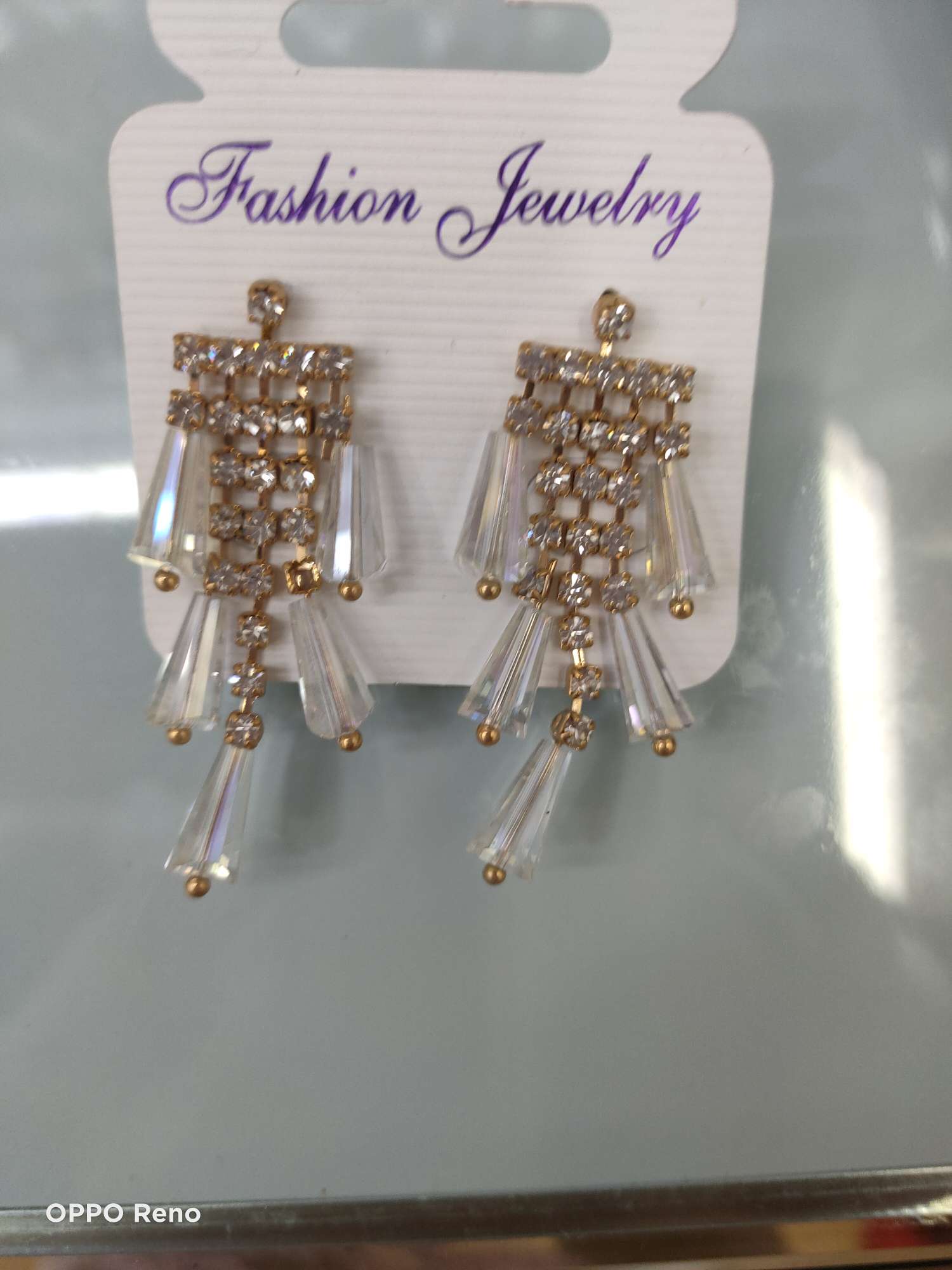 Korean style crystal earrings