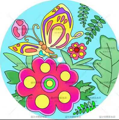 630线稿伞diy幼教绘画涂鸦纸伞儿童工艺伞白底实物图