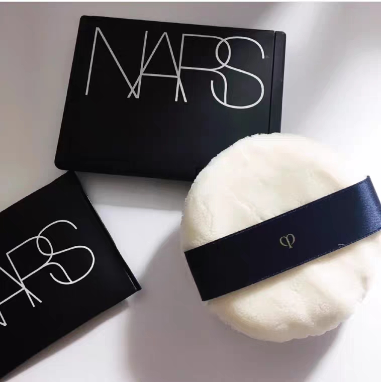 日本进口面料 CPB同款 可印字  丝带颜色可定制   超柔软  散粉扑  尺寸可定制白底实物图