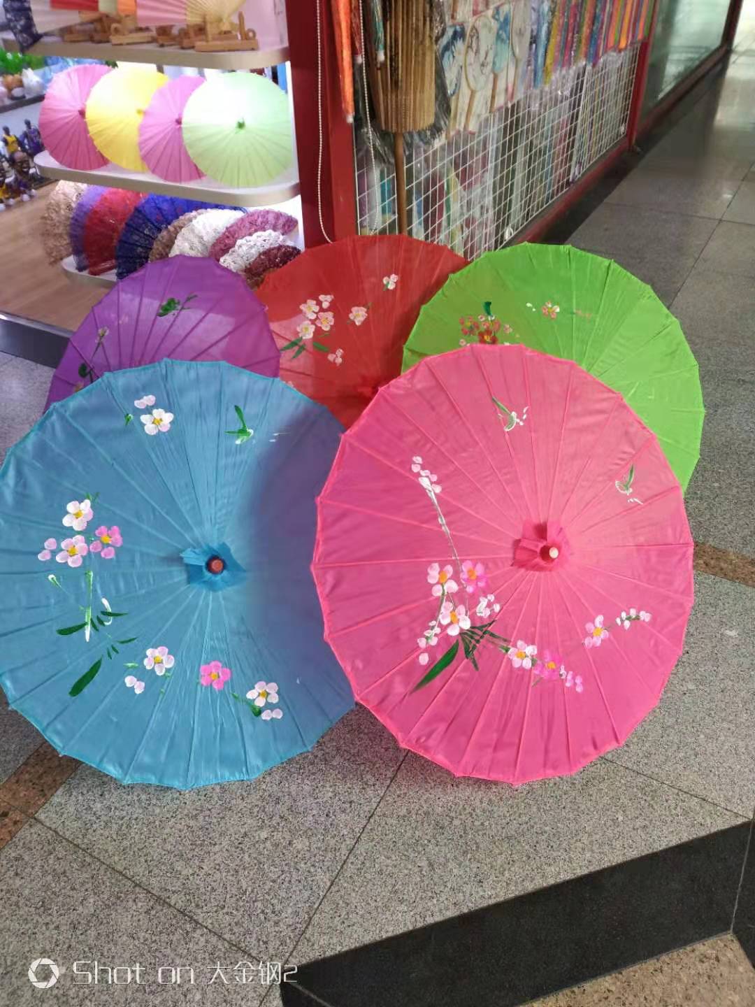 古风杭伞绸布伞汉服旗袍走秀舞蹈道具活动装饰伞