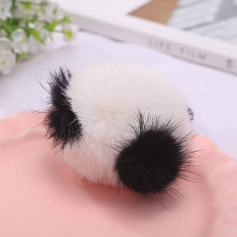 High and low hair wool mink eye headdress 6cm thumbnail