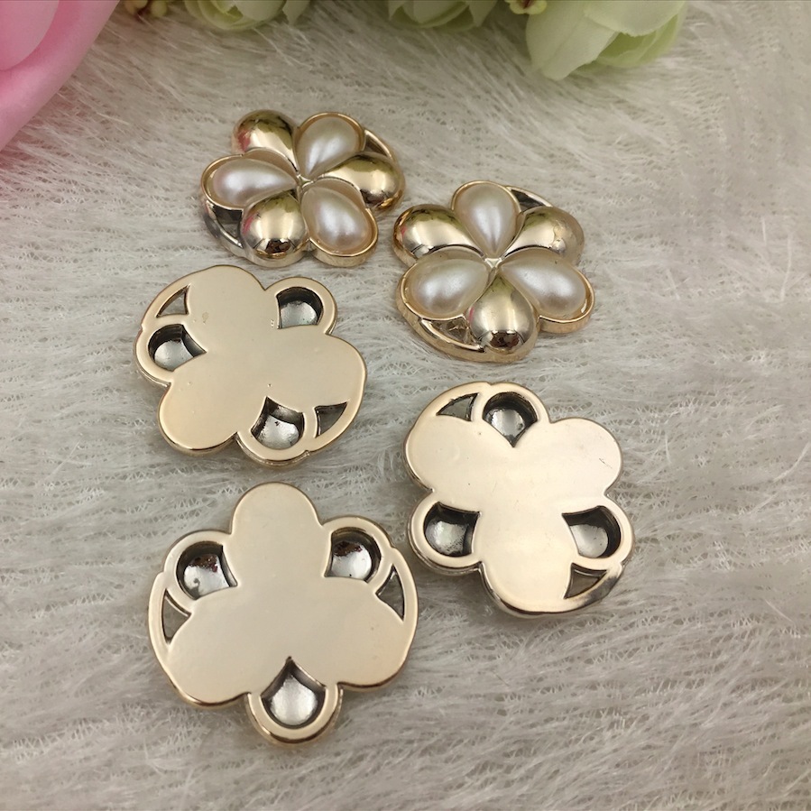 diy jewelry accessories: Rose gold water drop imitation pearl tray bottom support, clothing and bags, decorated with handcrafted materials Specification image