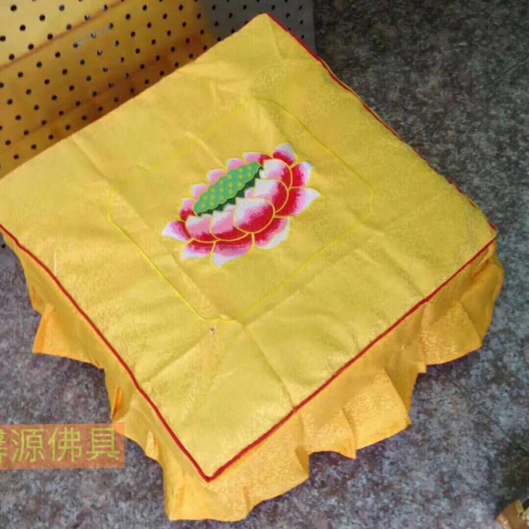 Lotus worship stool cover, worship cushion cover, kneeling cushion cover, temple worship Buddha stool cover, household worship and kneeling stool cushion cover Specification image