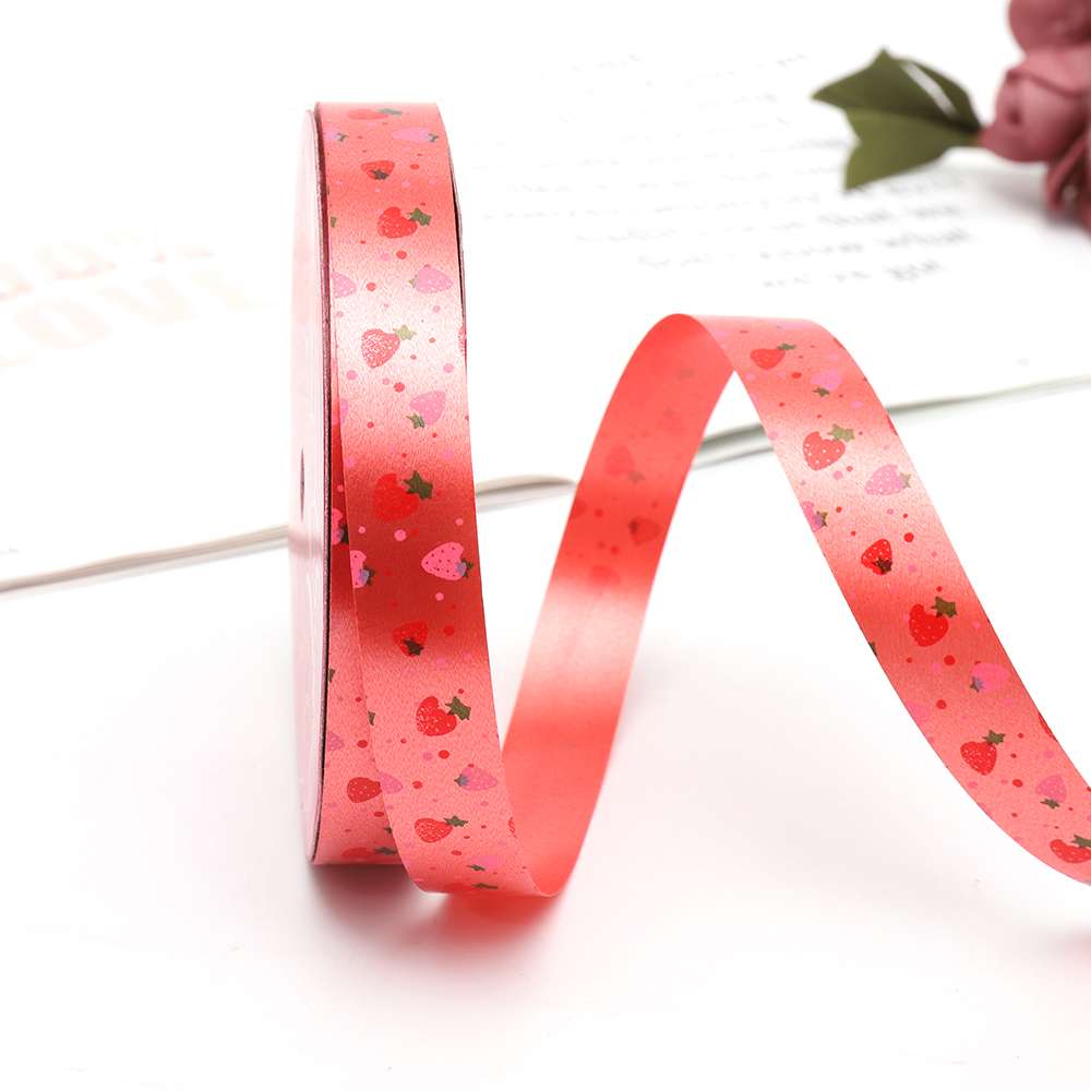 1.6印花带，婚庆装饰，礼品包装扎带白底实物图