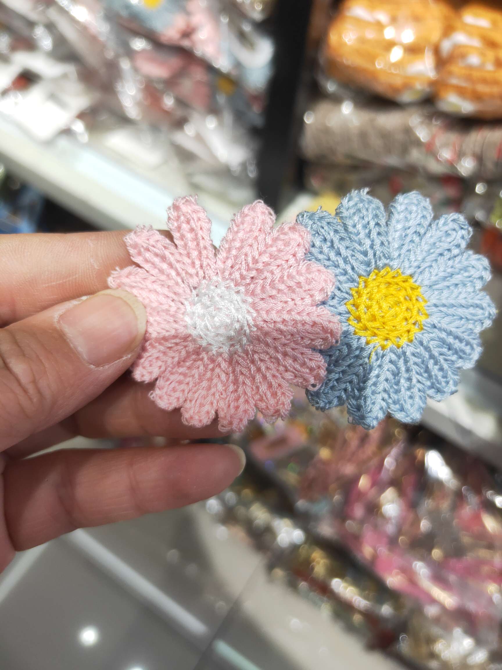 花花韩版手工DIY毛线花配饰马海毛手钩毛线花朵 耳饰手工钩花