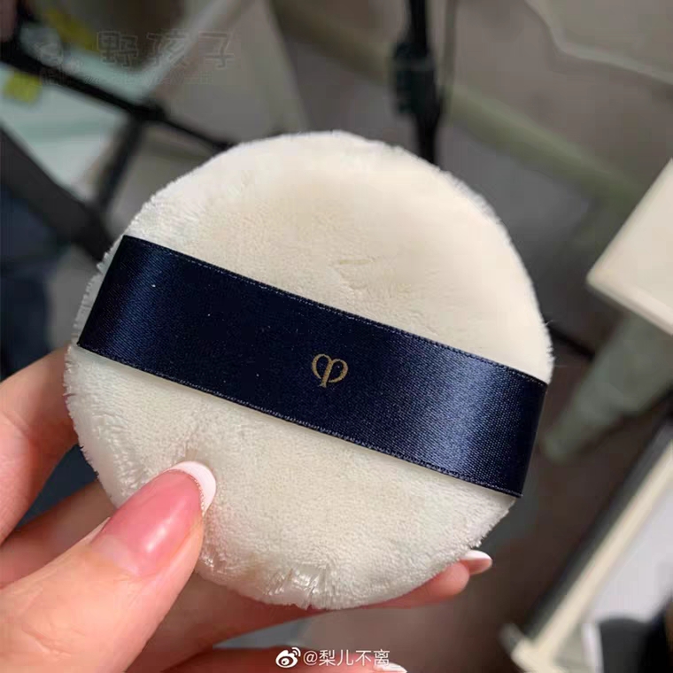 日本进口面料 CPB同款 可印字  丝带颜色可定制   超柔软  散粉扑  尺寸可定制细节图