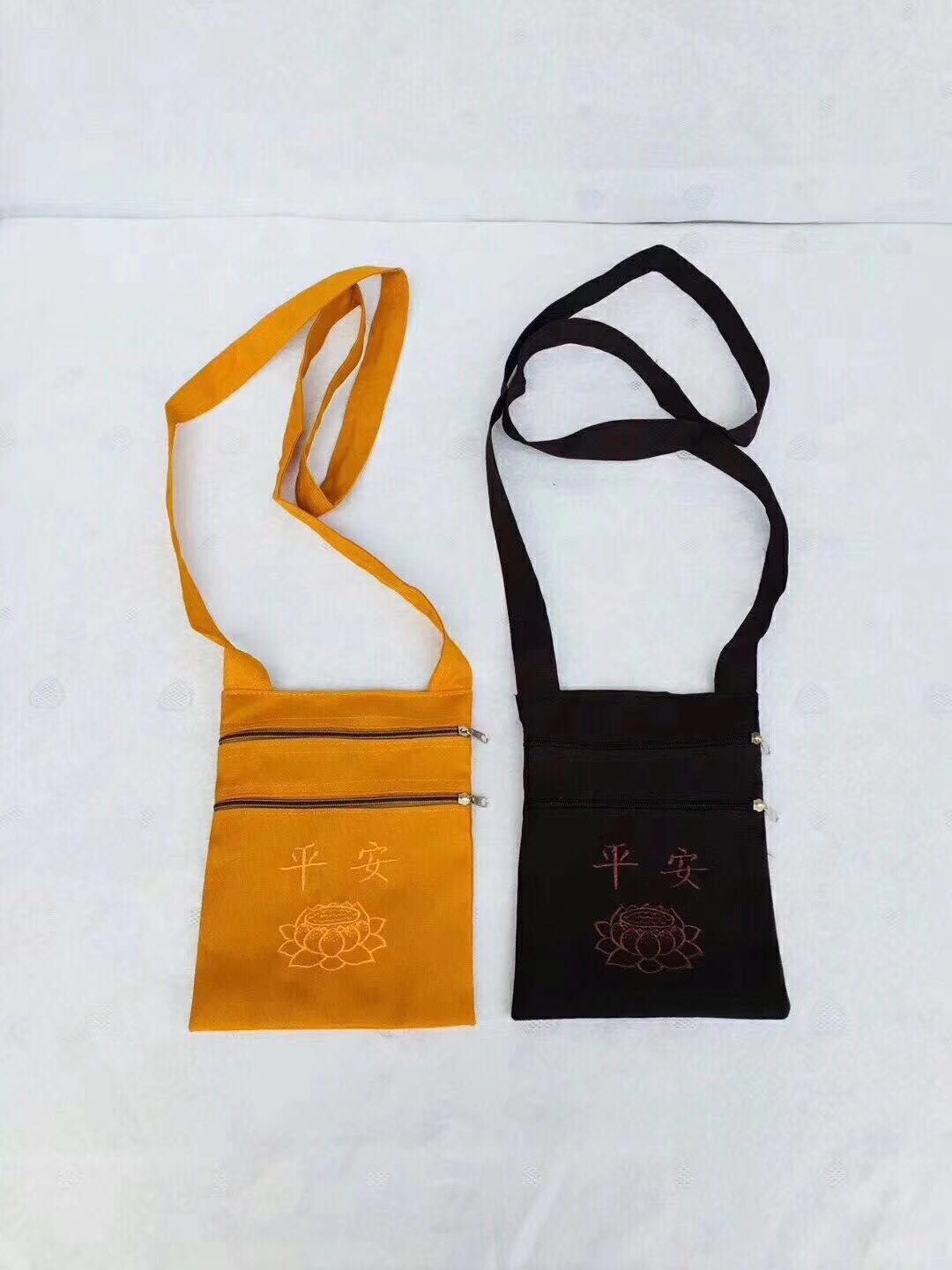 Buddha bag, single-shoulder bag, monk bag, incense bag, crescent-shaped bag, men's and women's diagonal cross canvas, Buddhist monk bag, layperson bag, Buddha bag, monk bag undefined