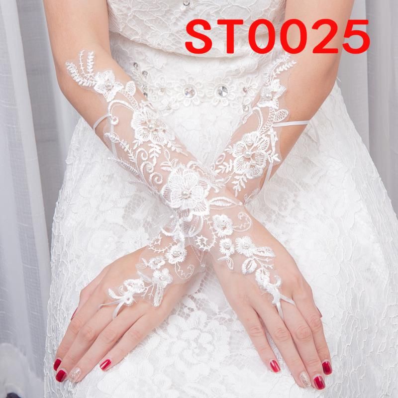 Lace lace long crochet gloves for brides, gloves 0025, only Love wedding supplies details Picture