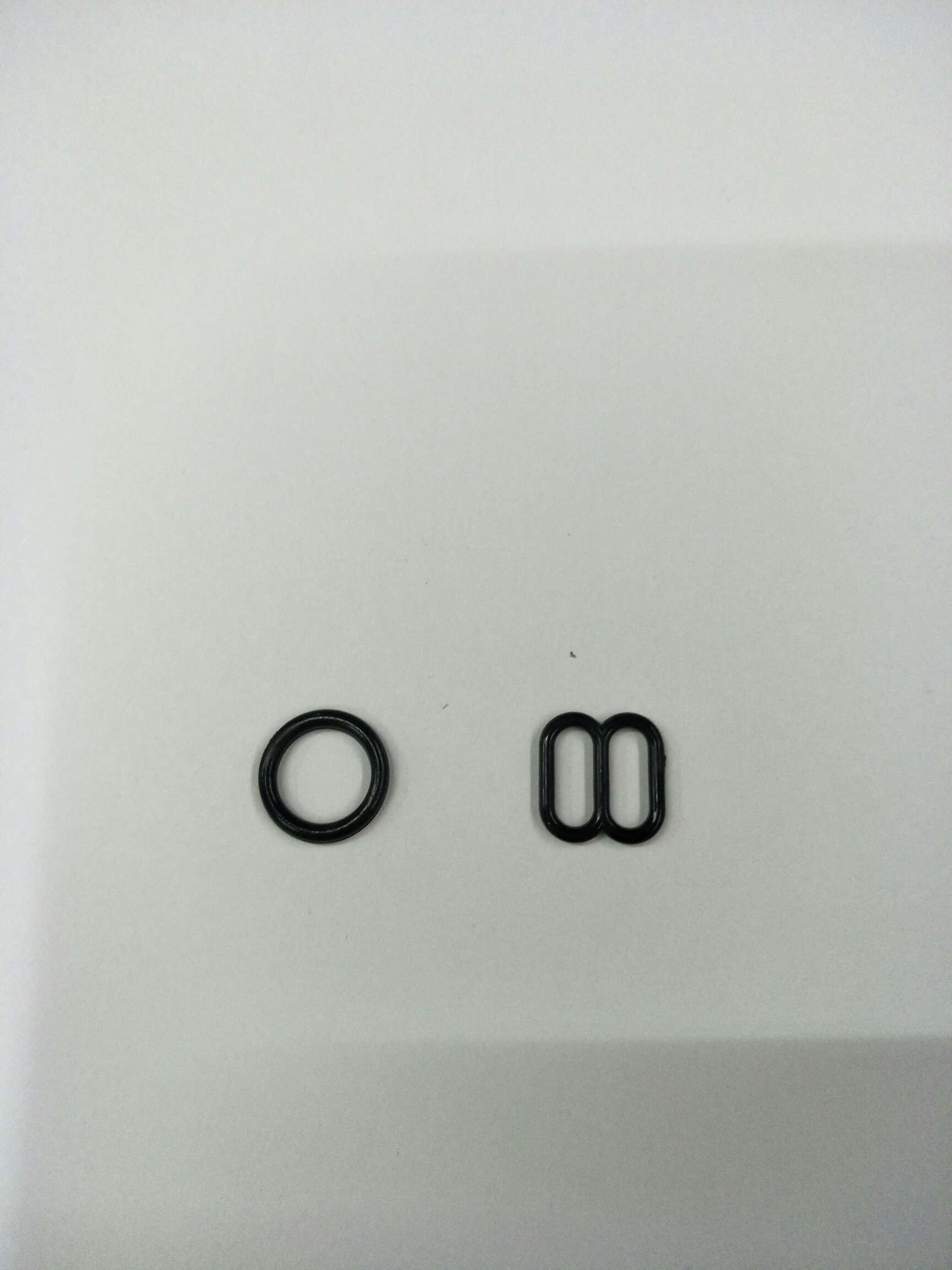 Hualian 0.8 Black White Plastic Chest Buckle Circle ⭕ Figure Eight Buckle Matching