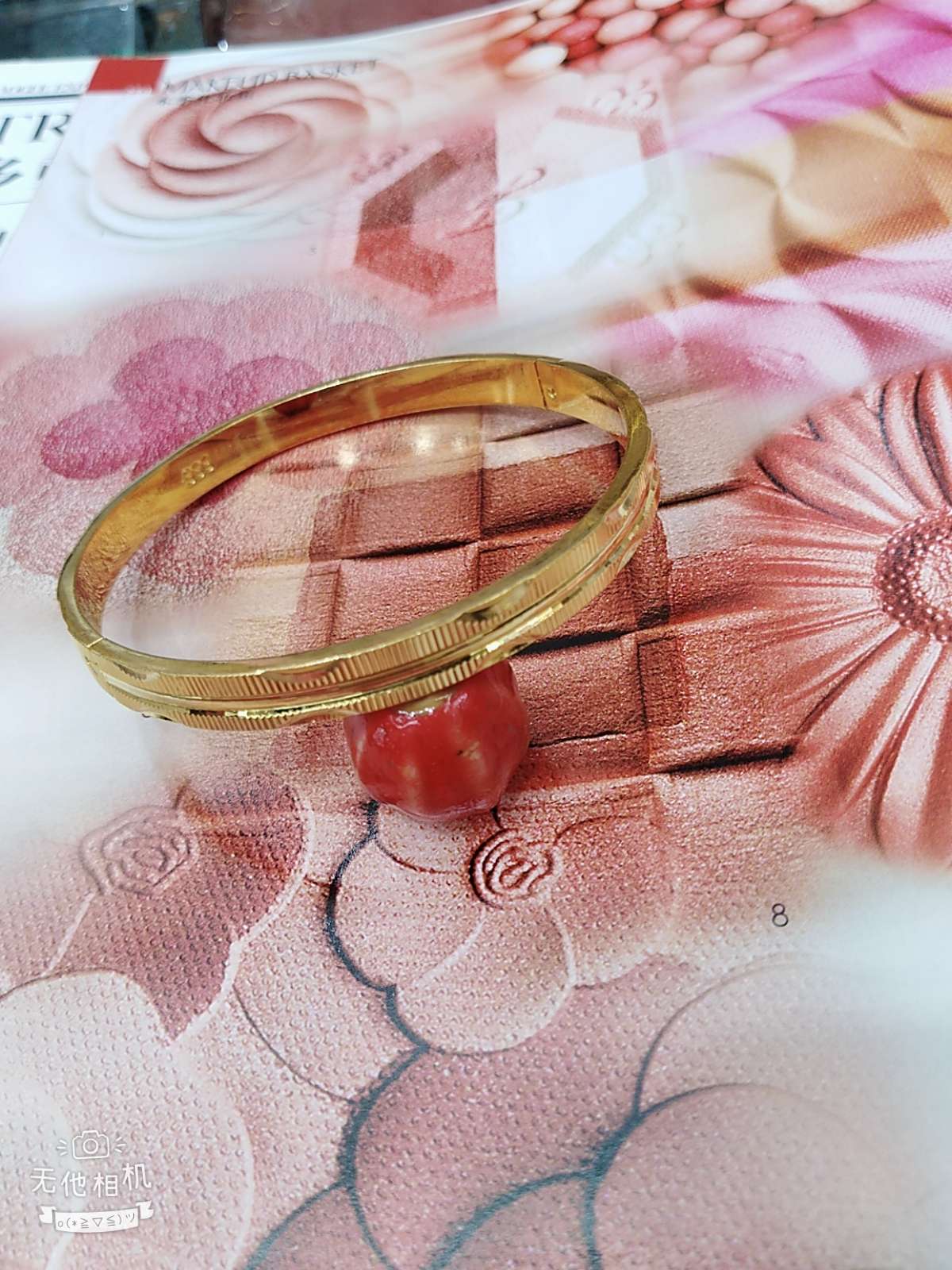 全铜真空保色，6x58卡扣新潮车花款细节图