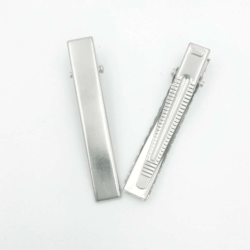 6cm加厚方夹DIY饰品配件镍色鸭嘴夹手工制作DIY发夹自做夹发饰手作饰品夹子发卡头饰蝴蝶结材料配件产品图