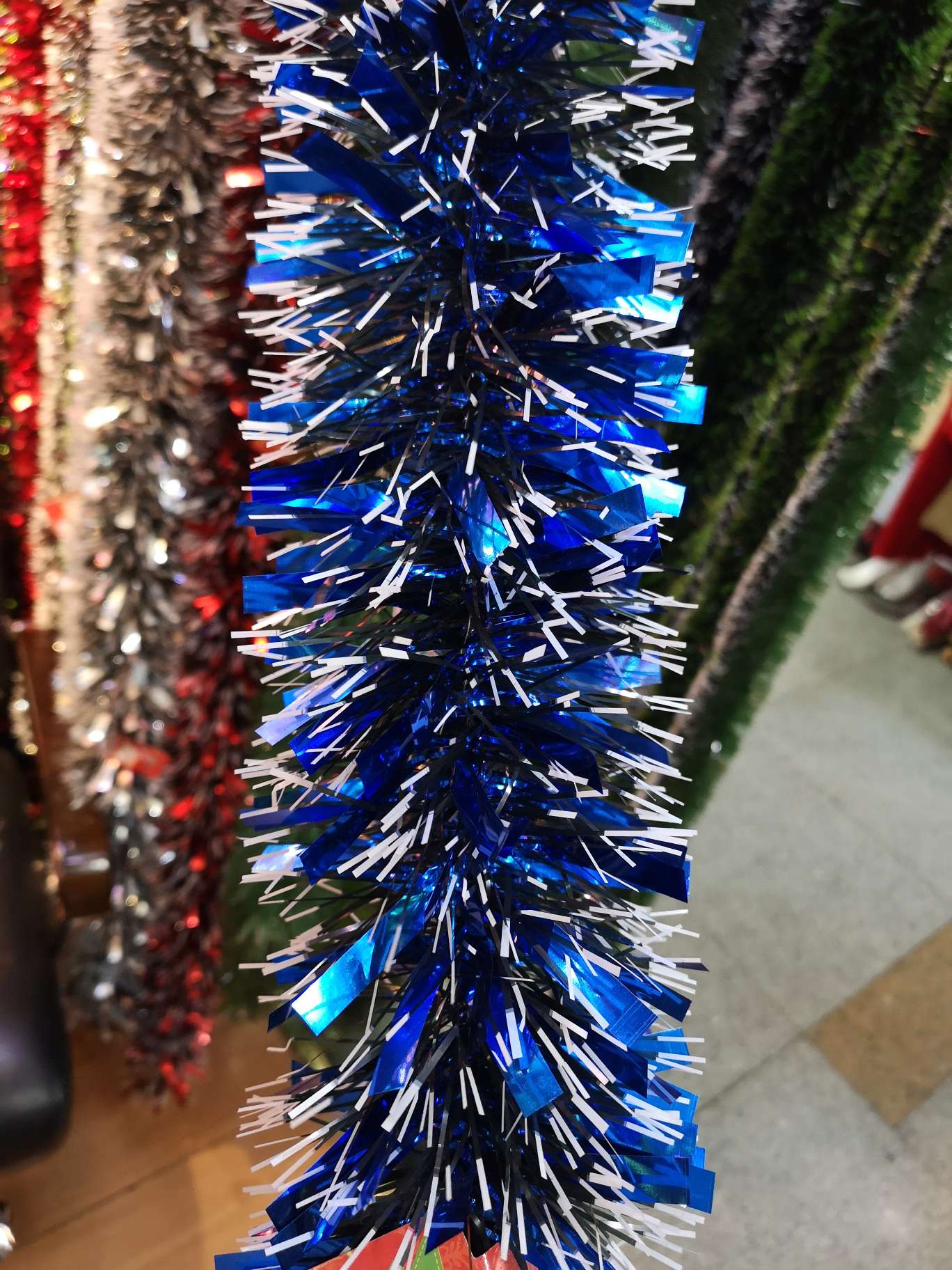 Christmas decorative ribbons, multicolored Christmas color royal blue, can be mixed colors