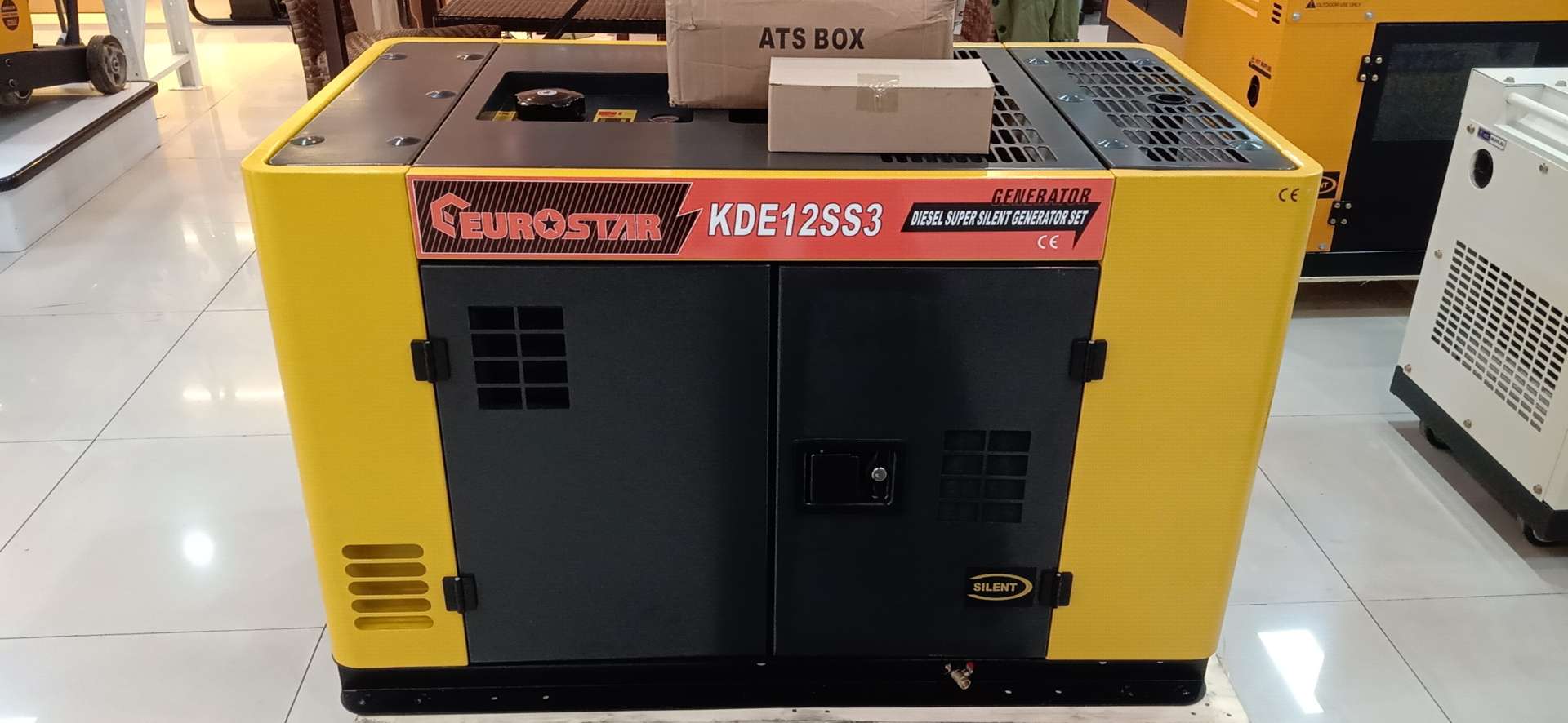 EUROSTAR 10KW silent diesel three-phase with ATS full figure