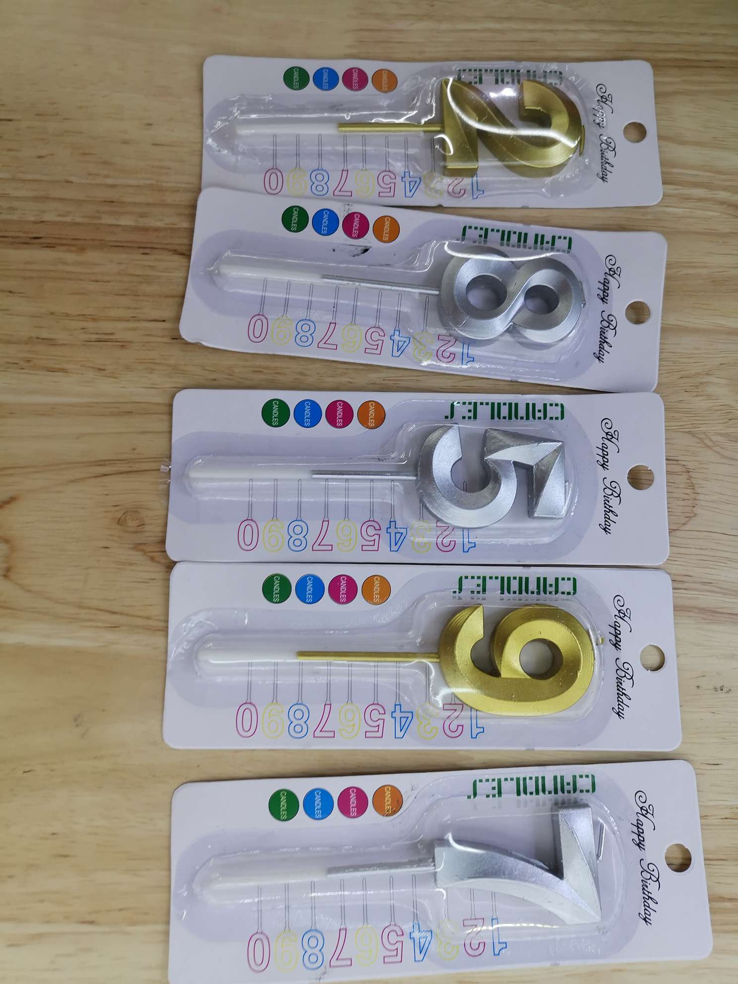 数字蜡烛，可以混色，一件900图