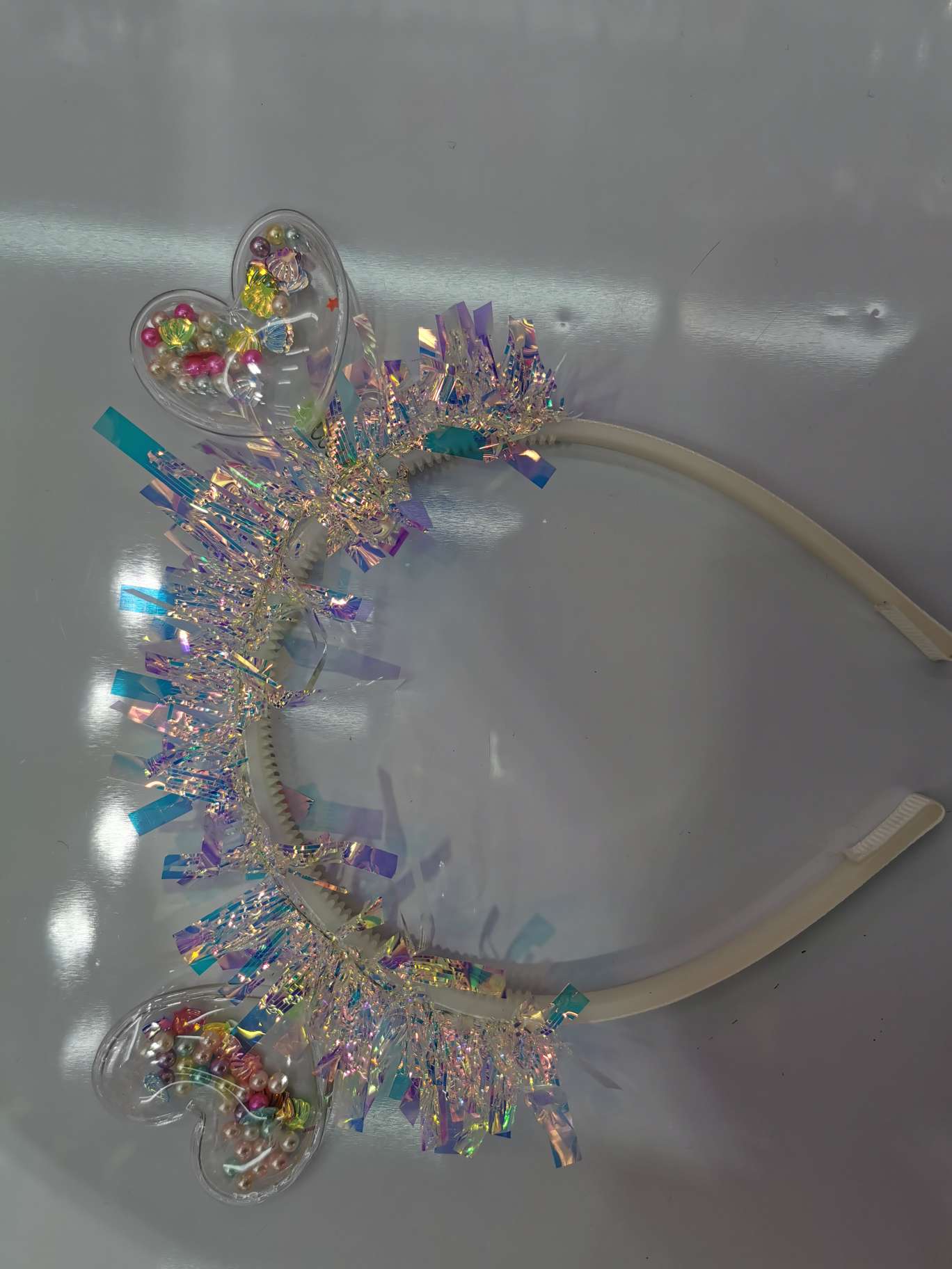 Heart-shaped colorful silk head buckle thumbnail