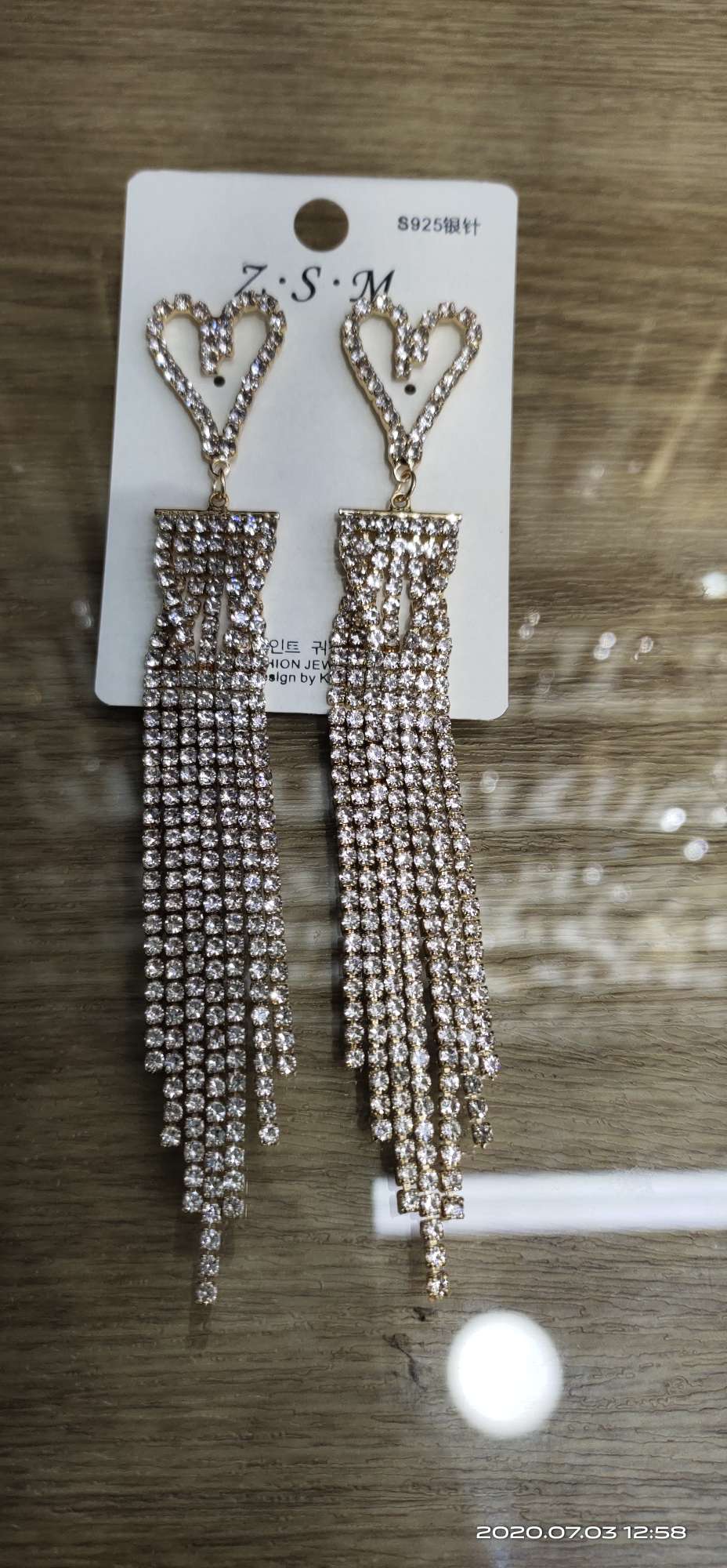 Long claw chain earrings thumbnail