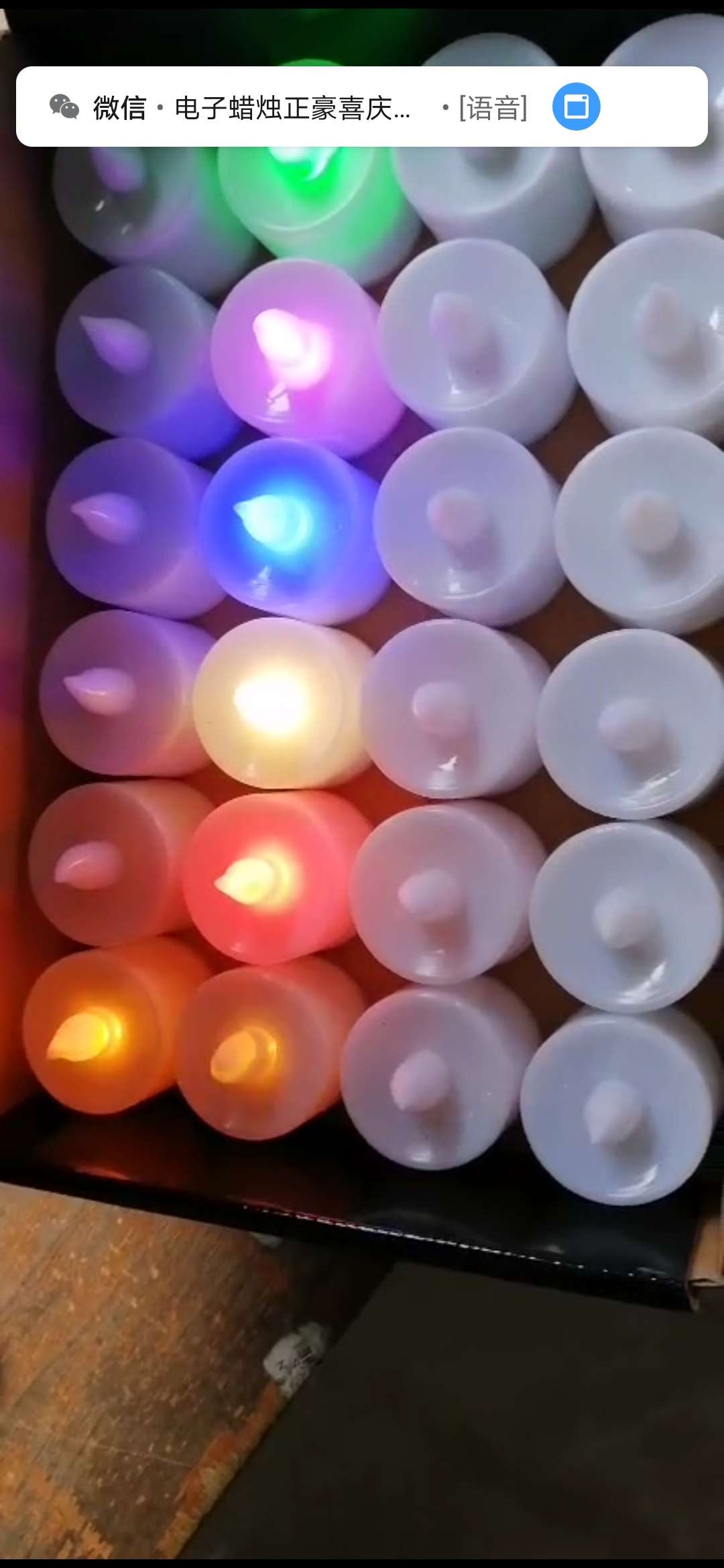 Electronic candle white shell color lamp thumbnail