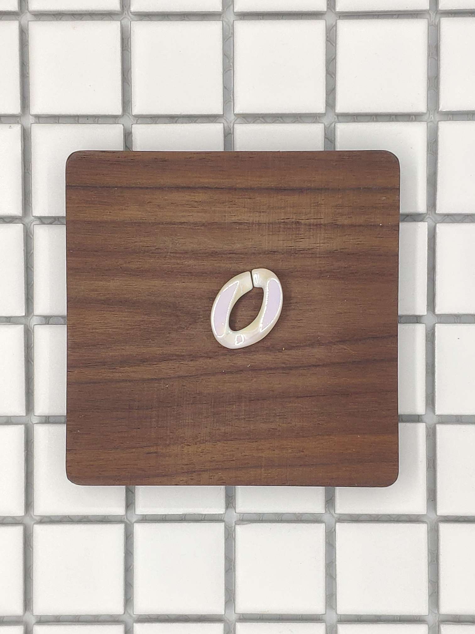 1468#链条扣实白AB彩镭射链条发夹链条