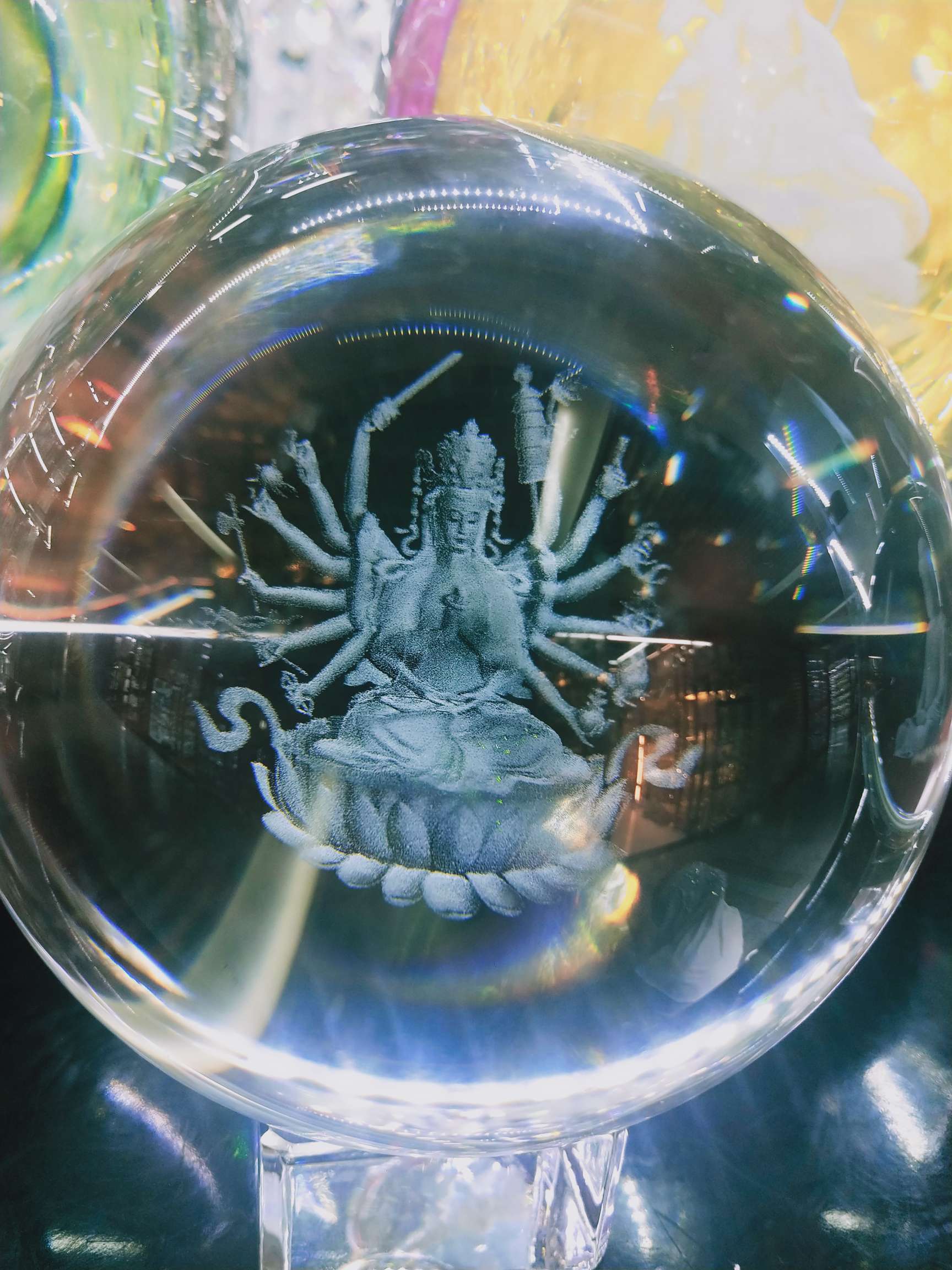 K9料100#水晶球+水晶球座，量大价议，欢迎订购。产品图