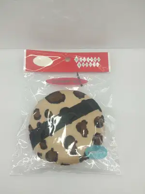 90 Leopards and ribbon powder puff, powder puff, sponge, fixed makeup, special powder foundation, dry and wet, thumbnail