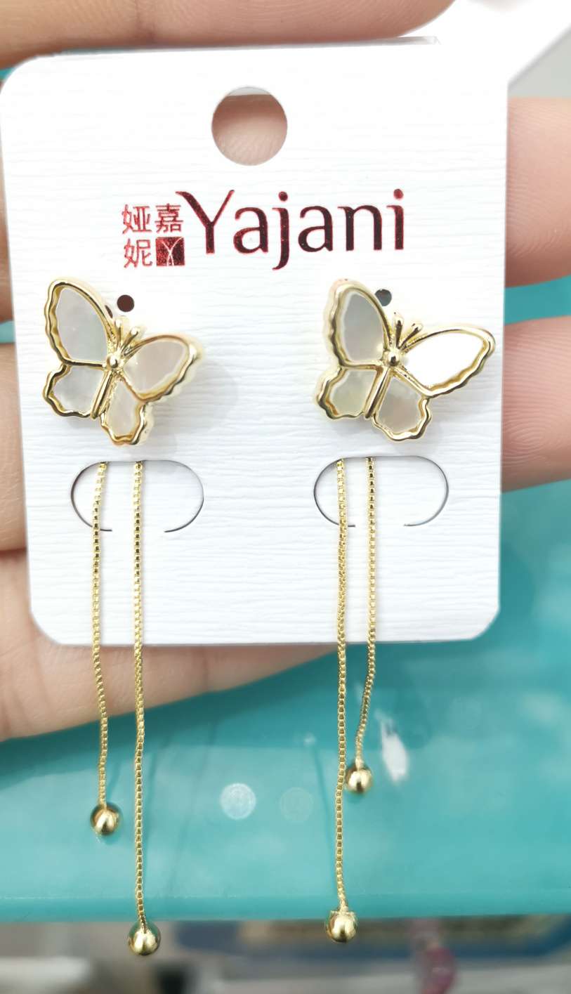 The latest fashion butterfly shell earrings
