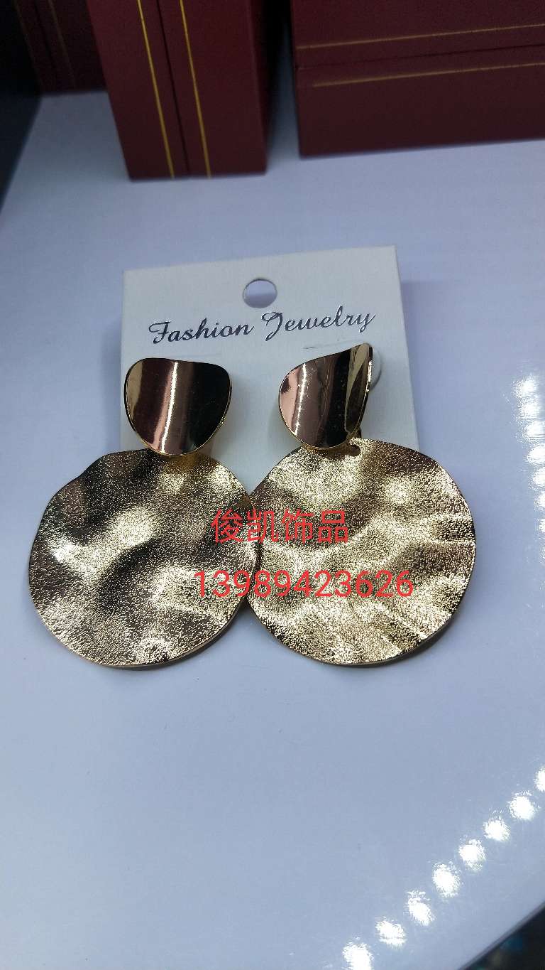 European and American fashion trends hit irregular nail sand star earrings manufacturers direct thumbnail