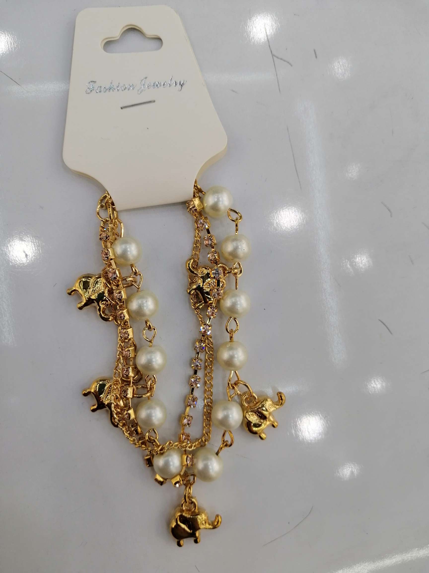 Elephant pearl bracelet thumbnail