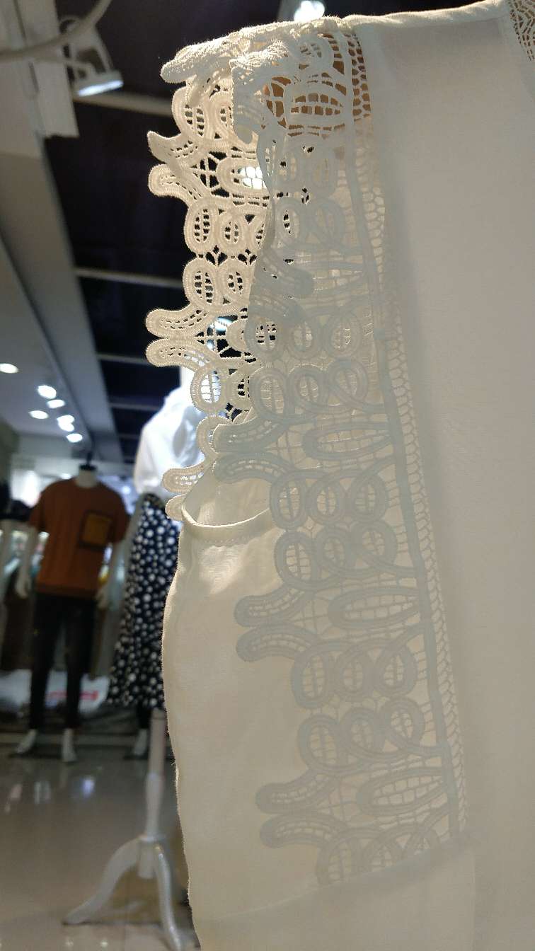 大码蕾丝衫、雪纺实物图