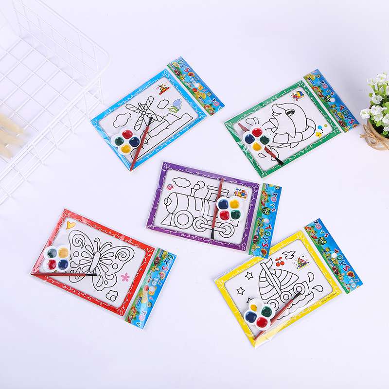 小号小4色水彩画