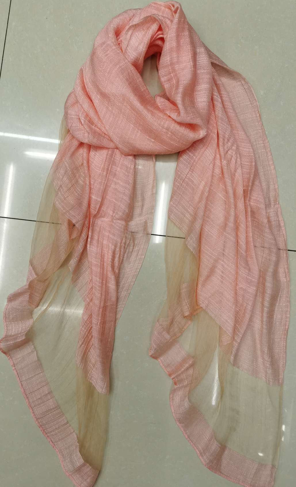 Women's silk solid color, fashionable and versatile, trendy bestseller, long scarf 85X195CM